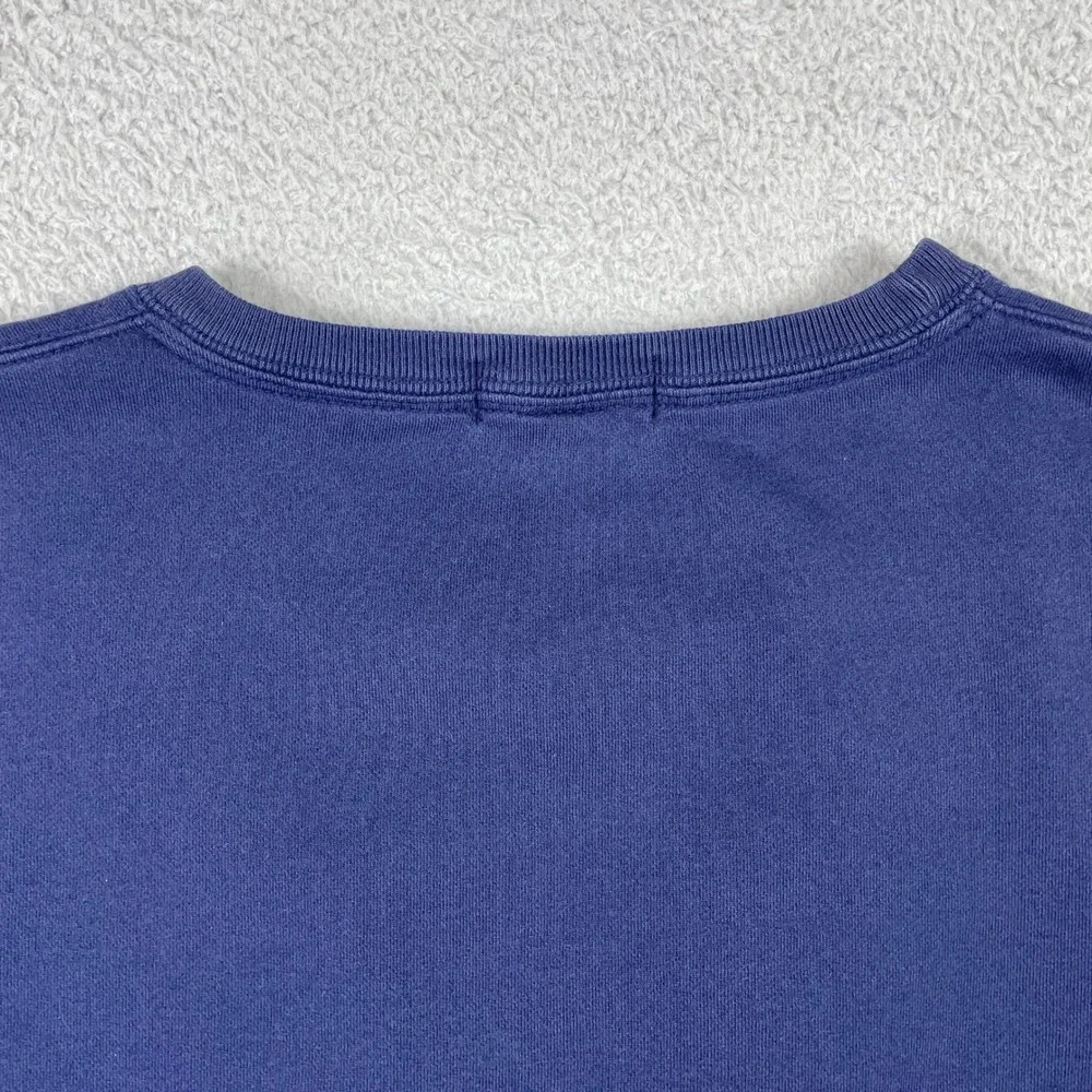 Vintage Polo Ralph Lauren Sweatshirt Mens Large Navy Blue Crewneck Fleece Preppy